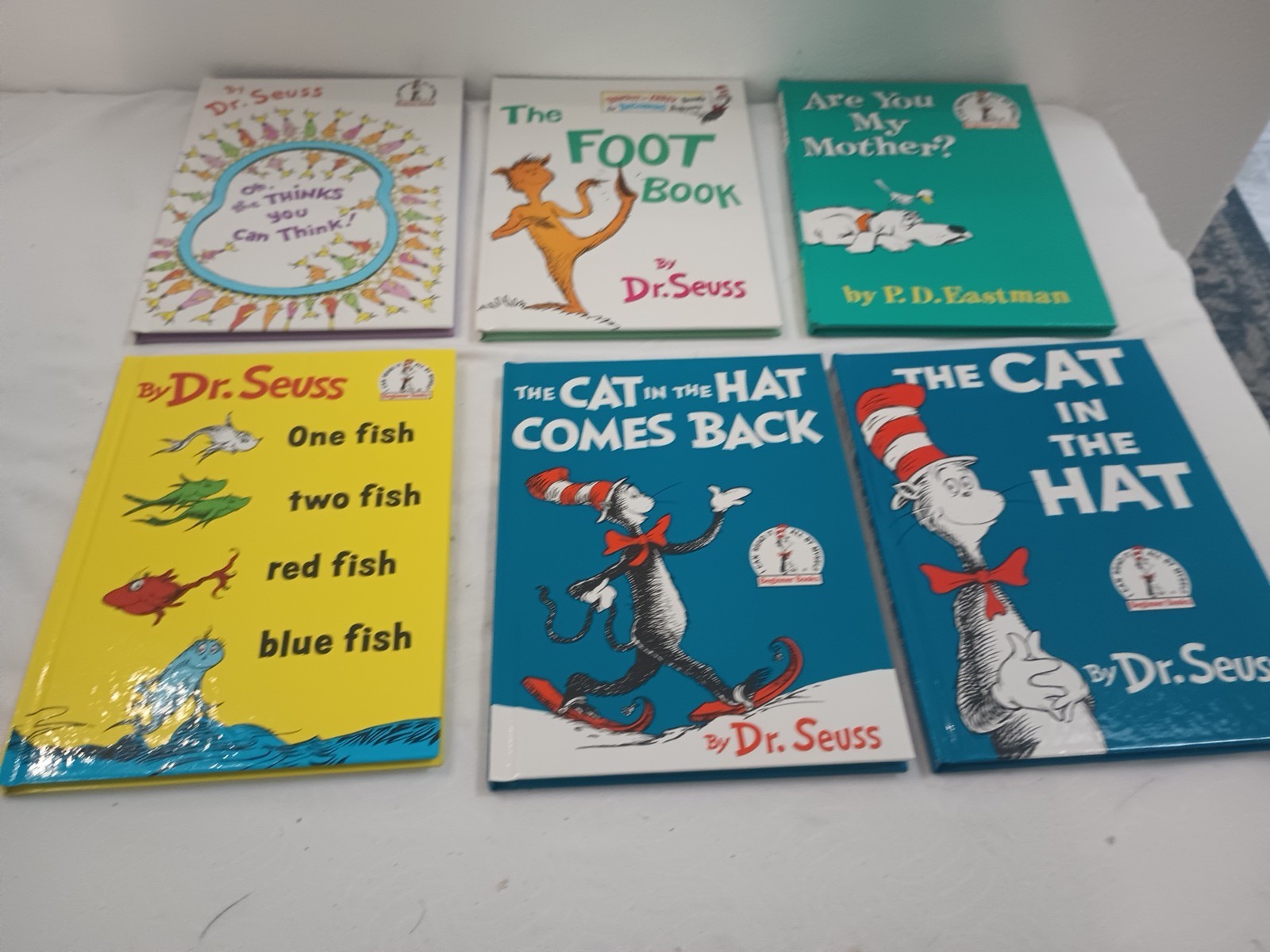 Dr. Seuss Books Hardcover Lot of 15 Beginner I Can Read Books &5 Dr Seuss Movies