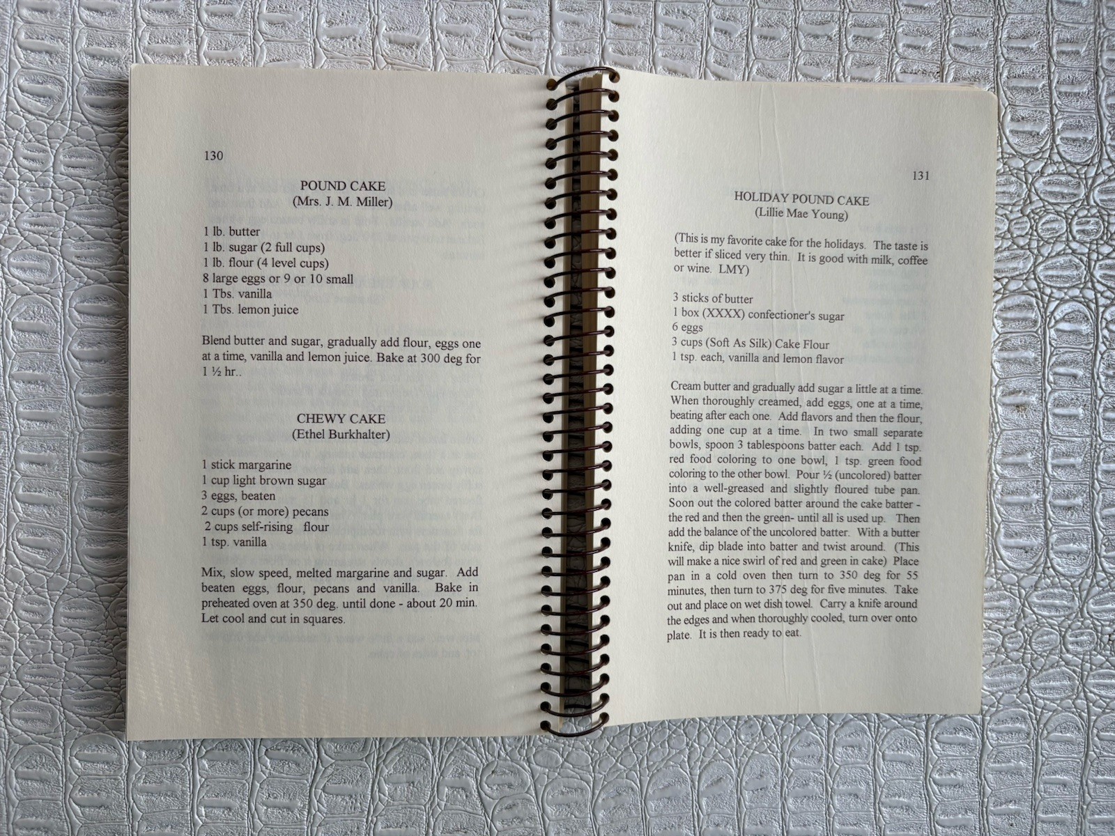 VTG Ashantilly Cookbook Darien Georgia Wire Spiral Bound Haynes Family 200 Pages