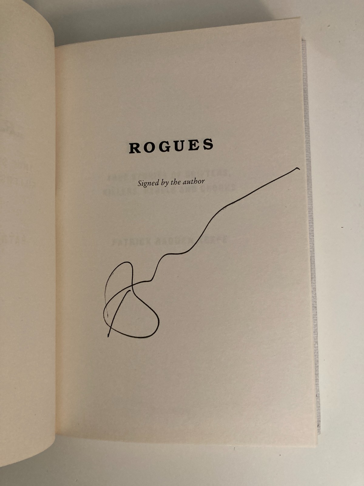Rogues: True Stories by Patrick Radden Keefe (2022, HC) SIGNED 1st UK Printing