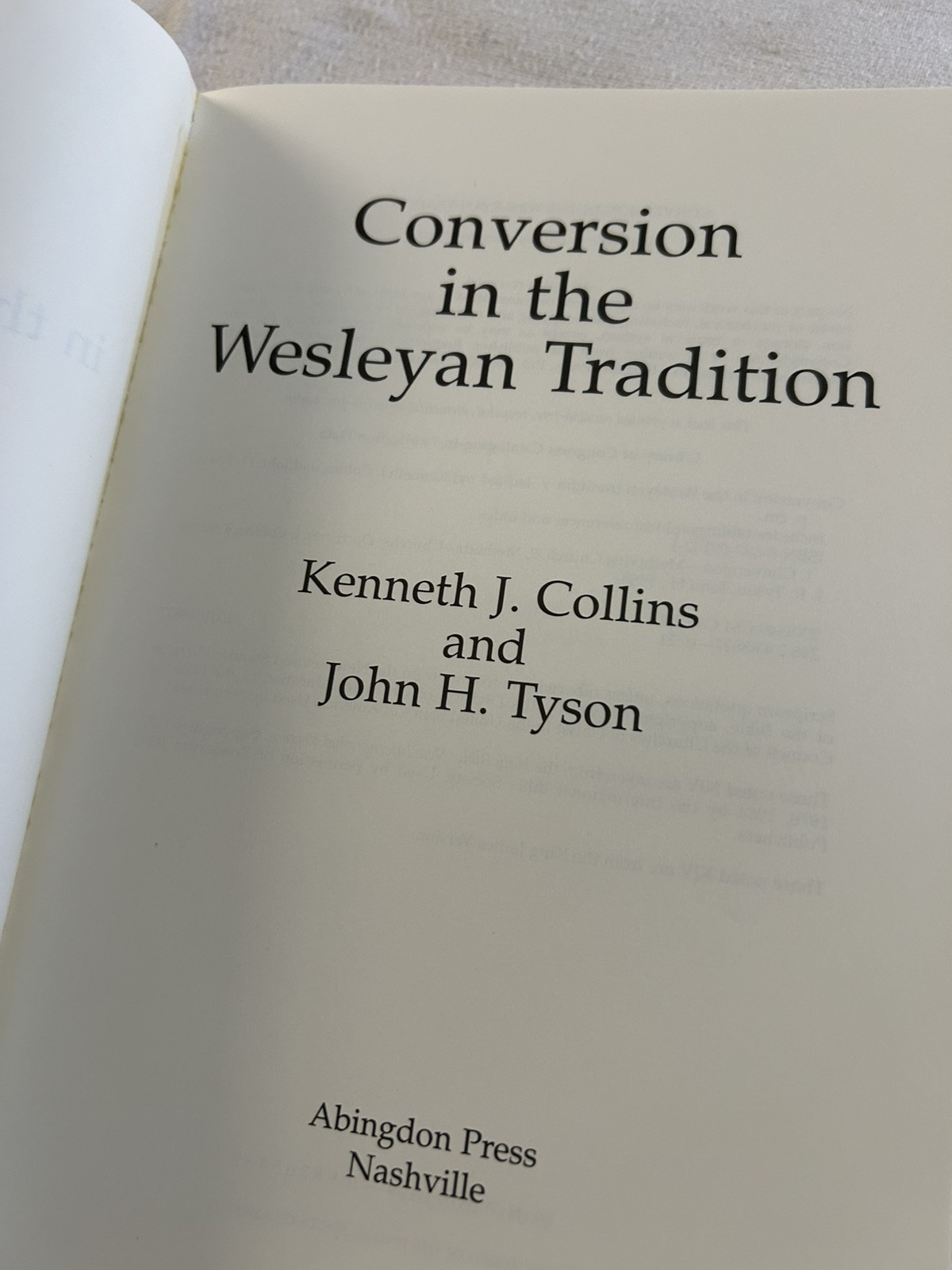 Conversion in the Wesleyan Tradition by John H Tyson: L2