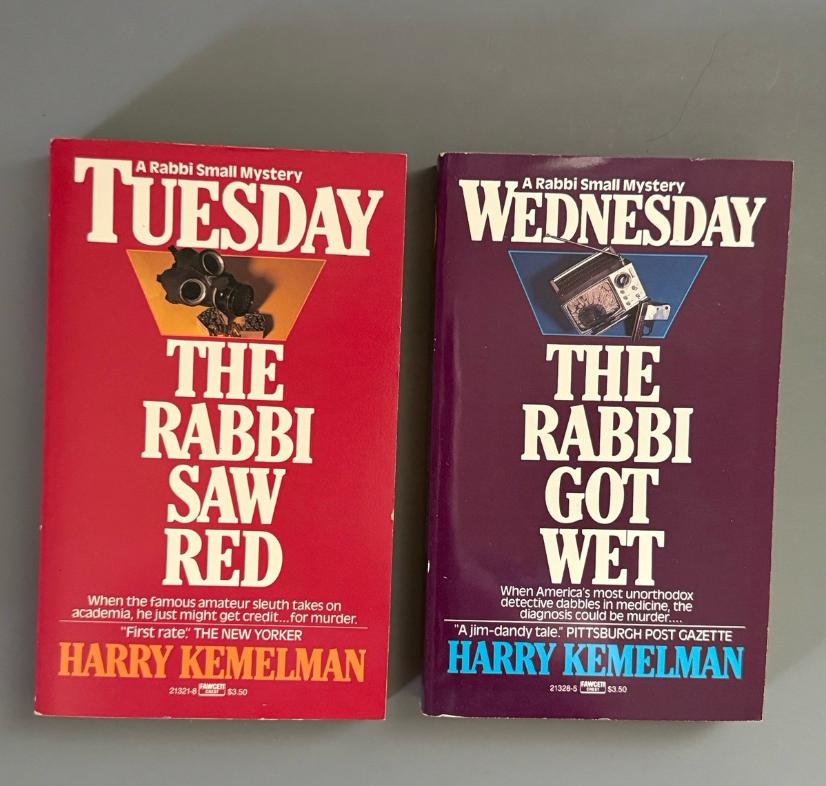 Lot 10 Harry Kemelman Rabbi Small Paperback Books Mysteries Vintage 1980s 1990s