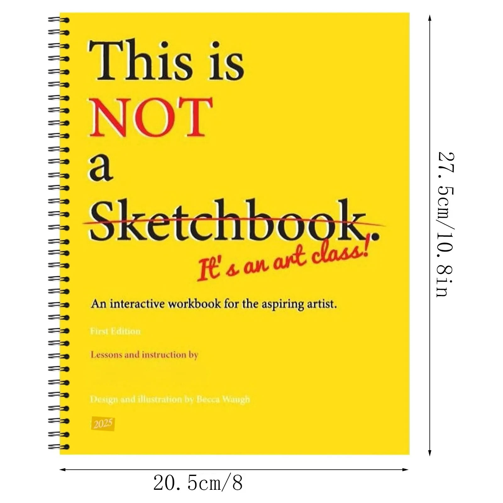 This Is Not a Sketchbook Thick Paper Hardcover Art Class Drawing Book with Lined