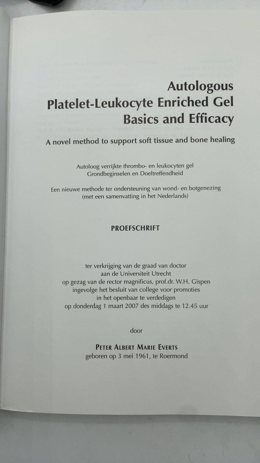 Autologous Platelet-Leukocyte Enriched Gel Basics and Efficacy Peter Albert M…