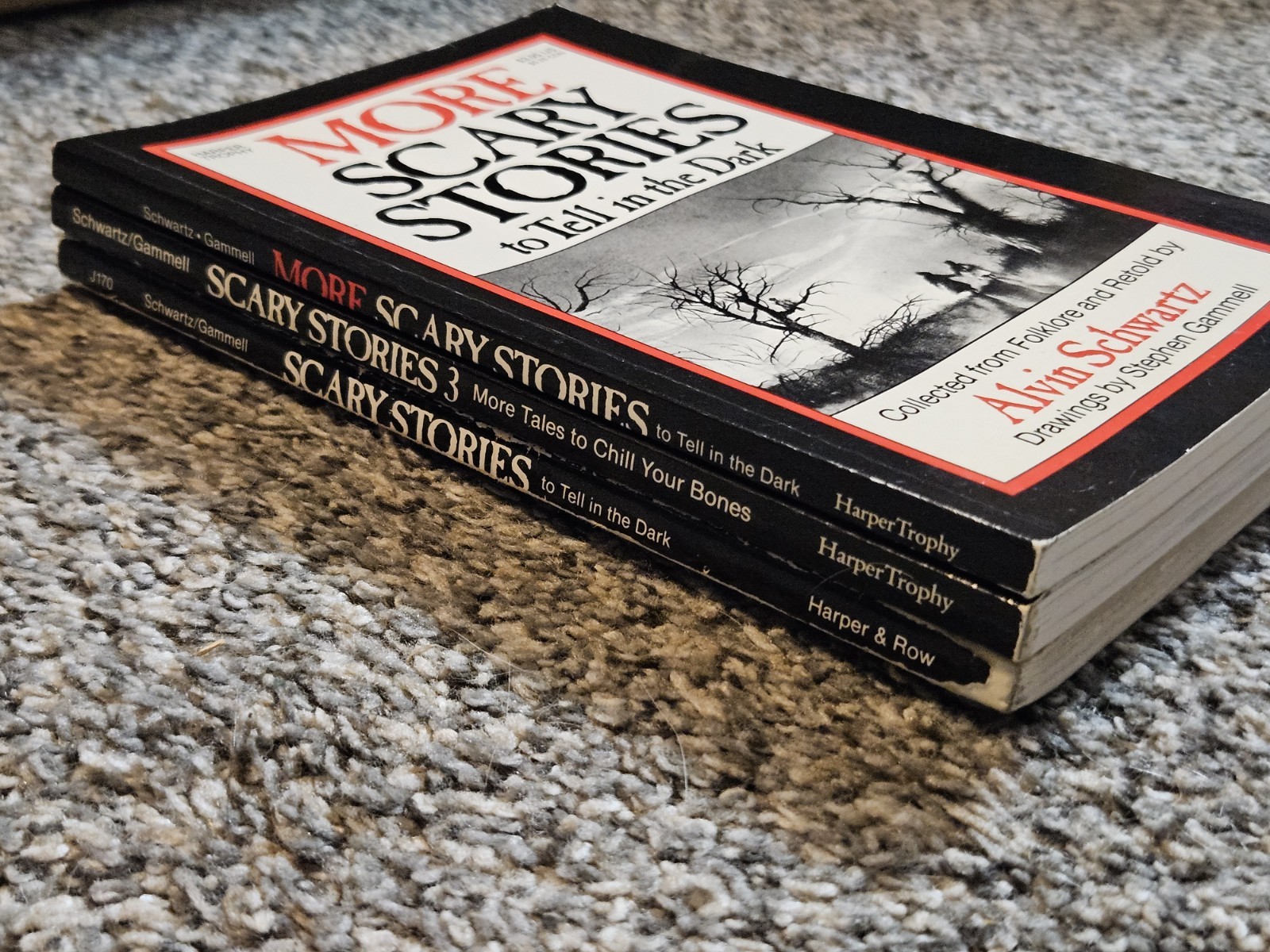 More Scary Stories to Tell in the Dark Book Set 1 2 3 By Alvin Schwartz