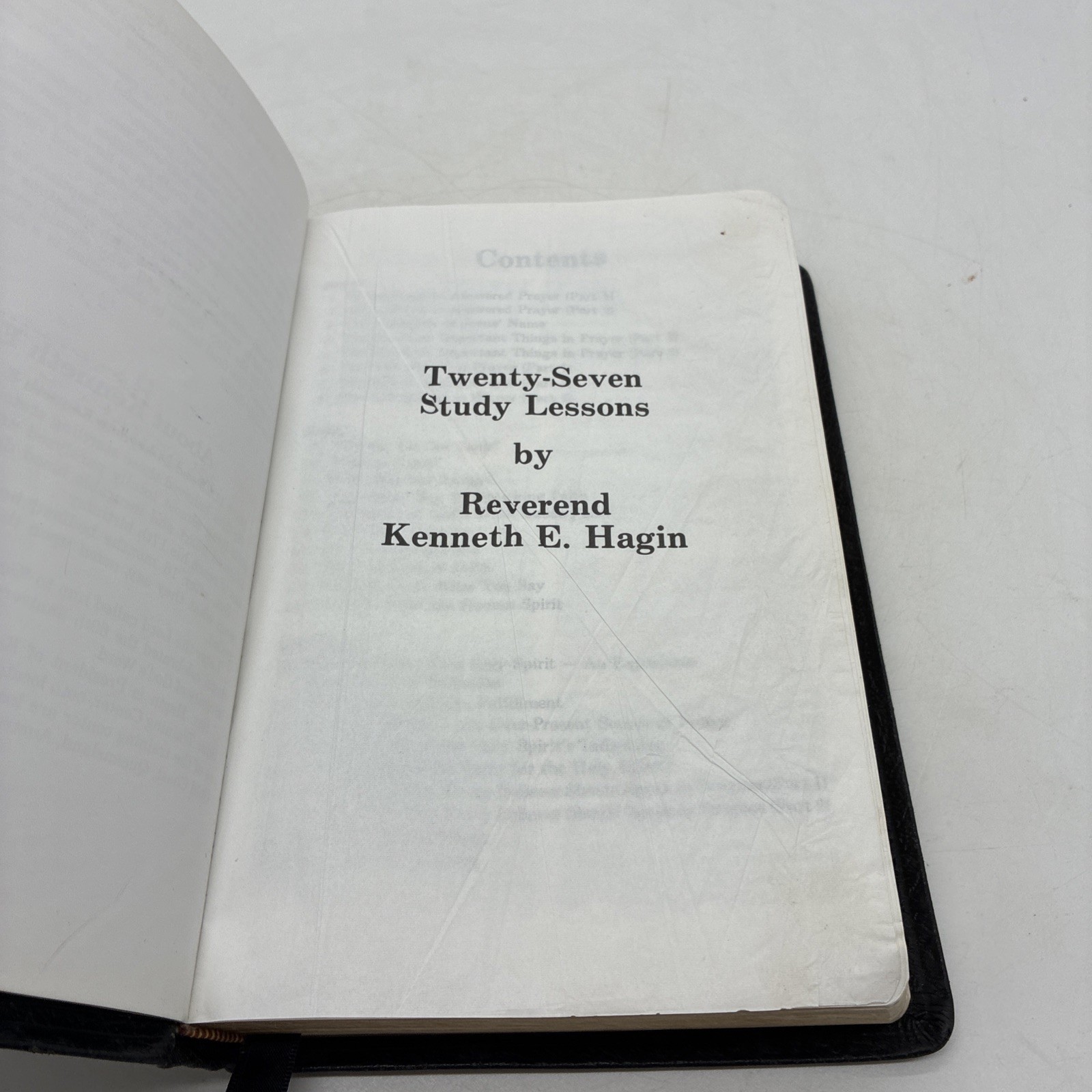 KJV Rhema Study Bible Kenneth Hagin Calfskin Leather King James Red Letter 1985