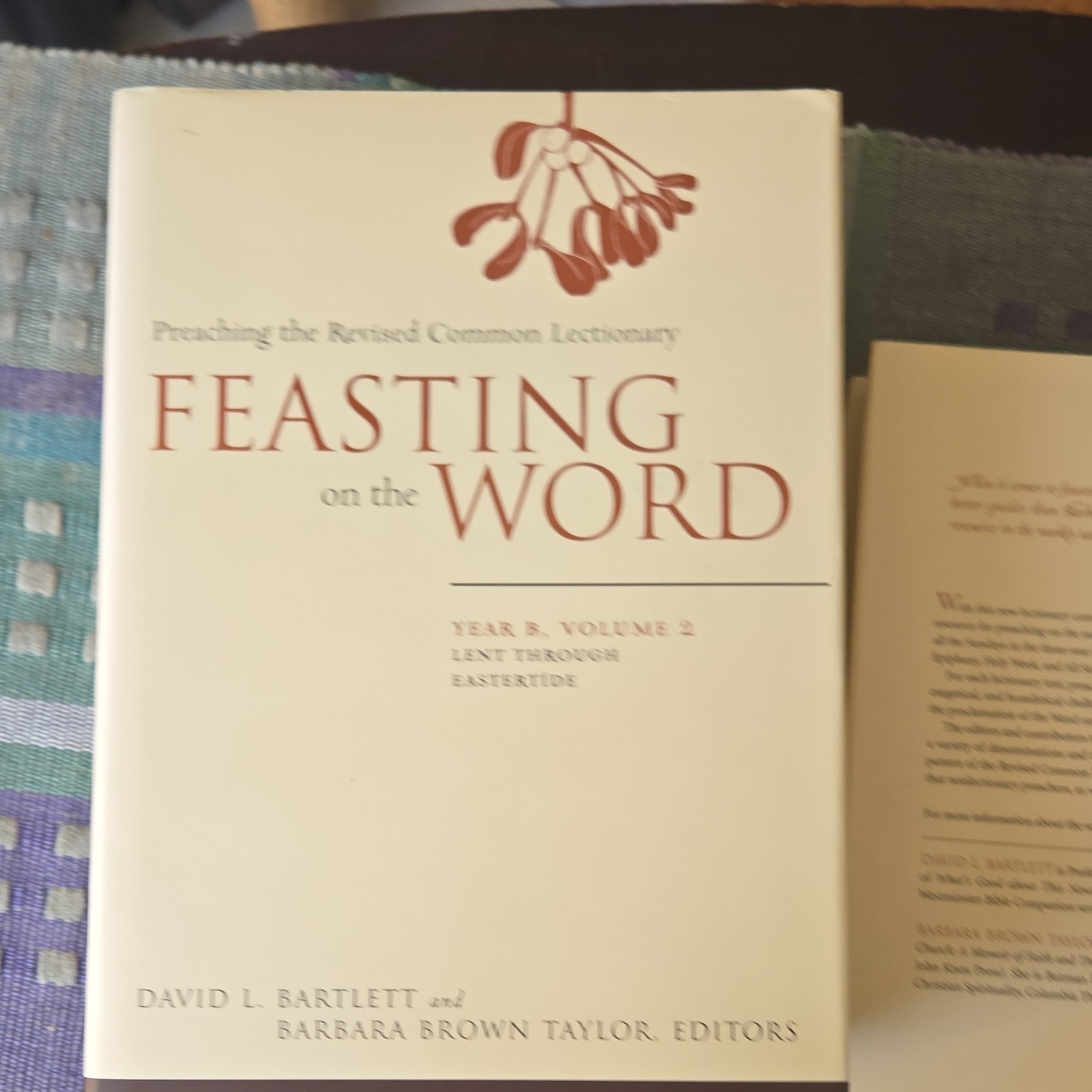 Feasting on the Word Year B Volumes 1-4 Hardcover Worship Bartlett Taylor