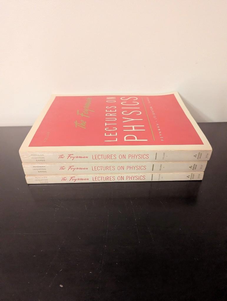 1966 The Feynman Lectures on Physics complete set slipcase Addison Wesley