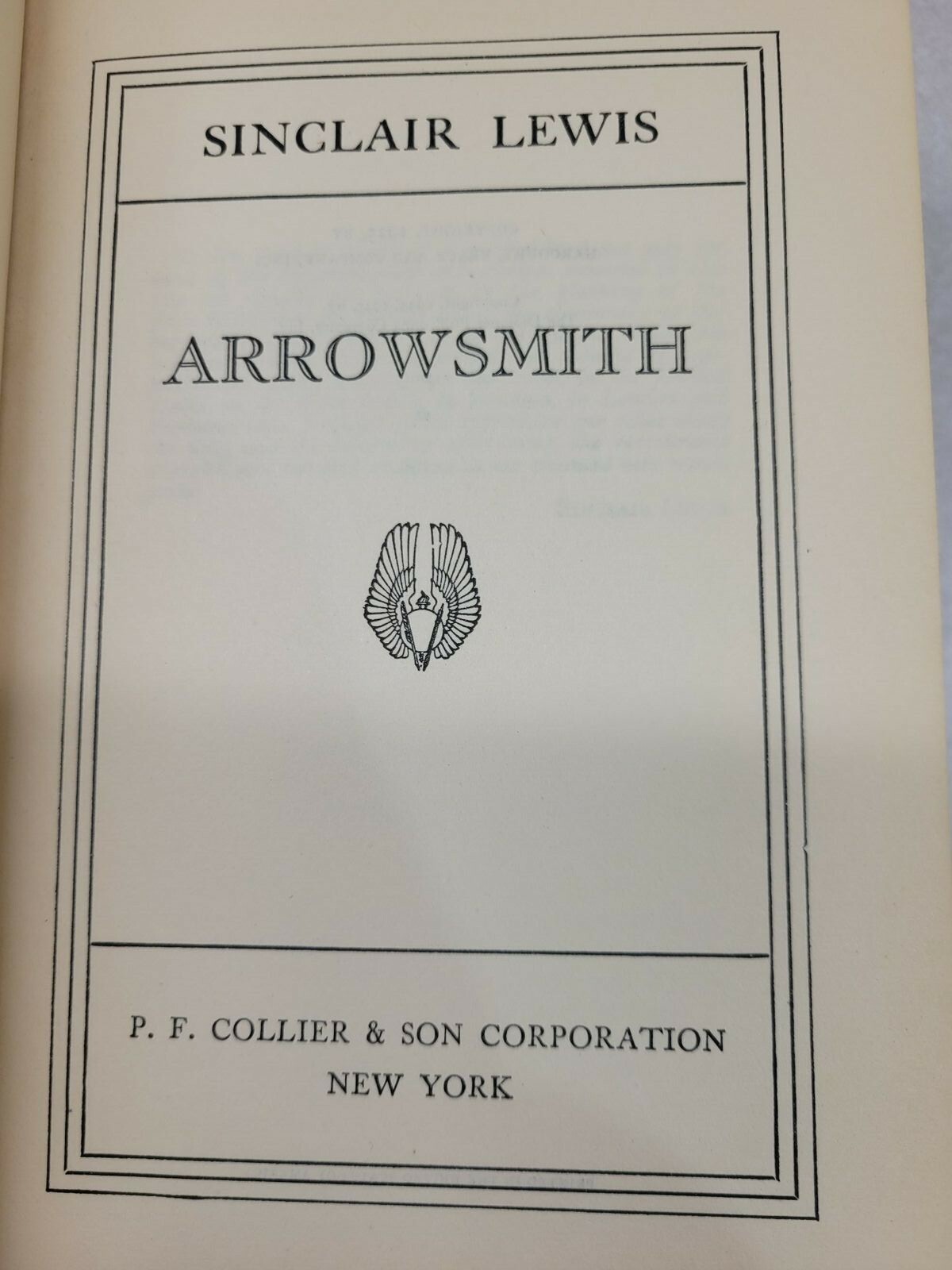 Sinclair Lewis Lot of 3 P.F Collier Books Babbitt, Arrowsmith, Prodigal Parents
