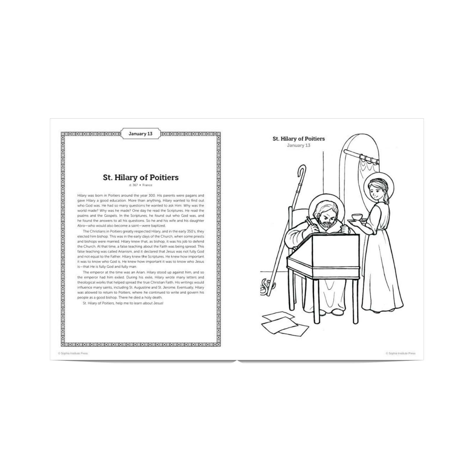 Sophia Institute Press: Coloring Book of Saints Vol 1, 372 pages, SOI8203