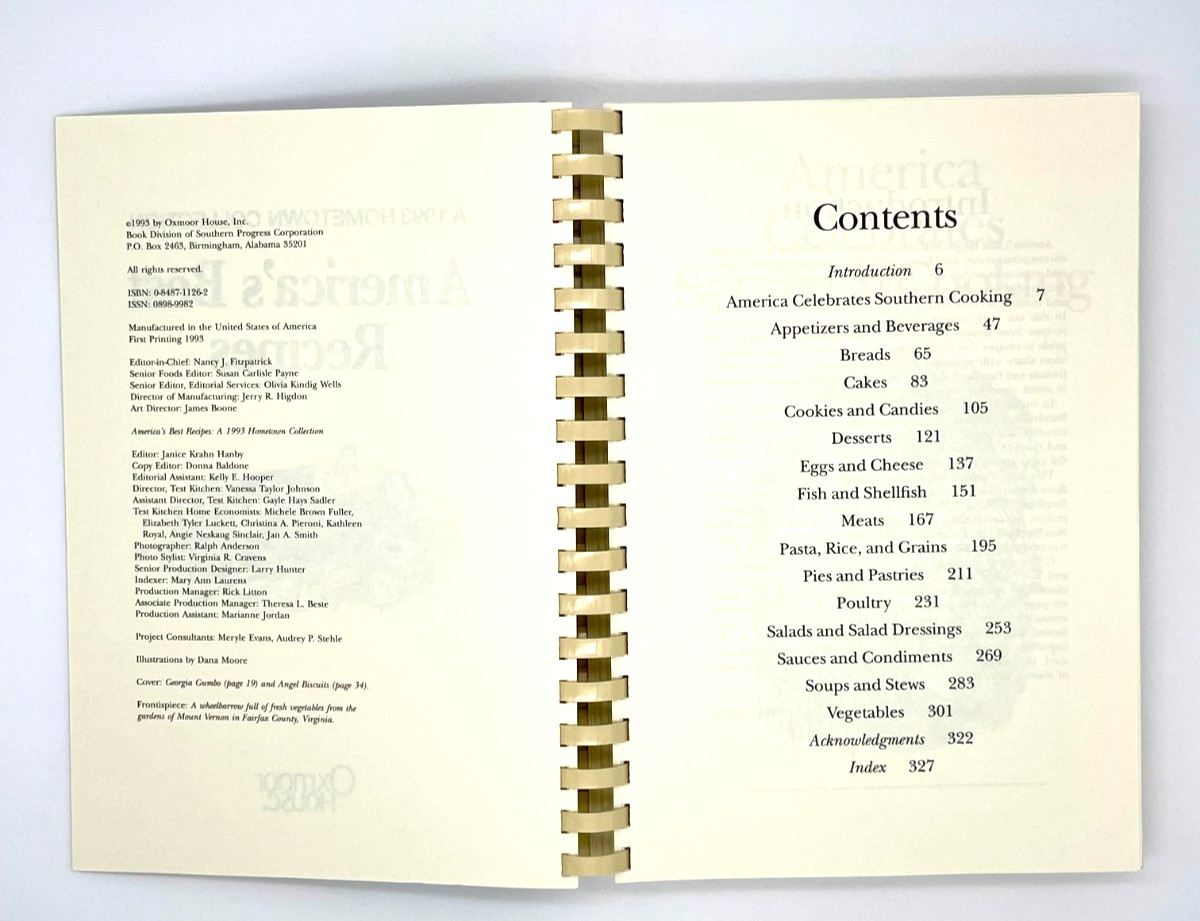 America’s Best Recipes Cookbook Hometown Collection Vintage 1993-336 pages