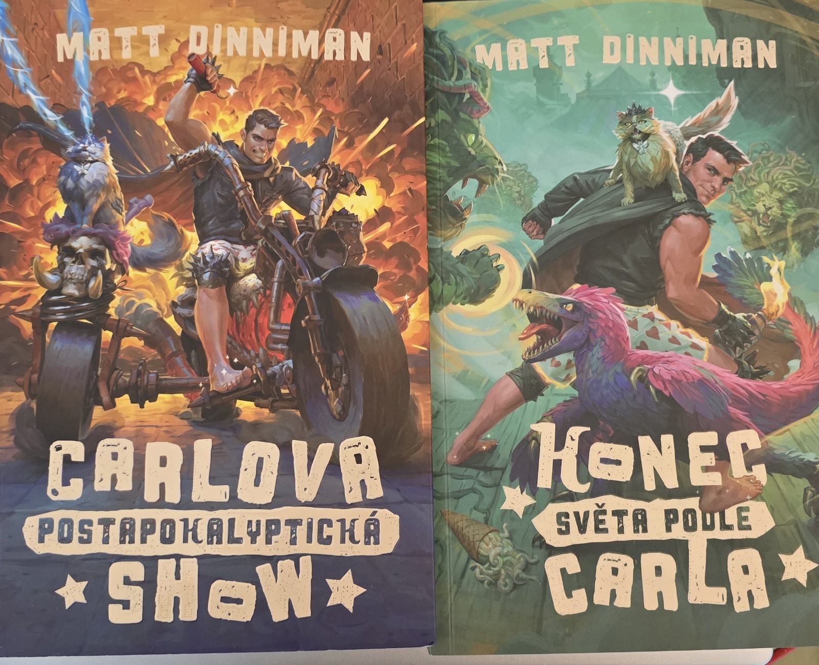 Dungeon Crawler Carl (Carlova) Rare Czech Edition Matt Dinniman – Two Books!!