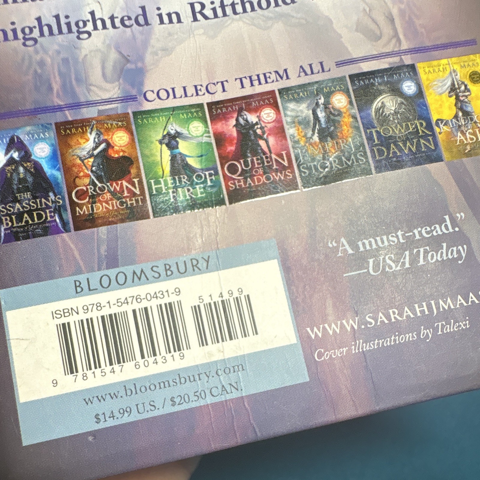 Sarah J. Maas Throne of Glass Miniature Edition Bloomsbury Fantasy