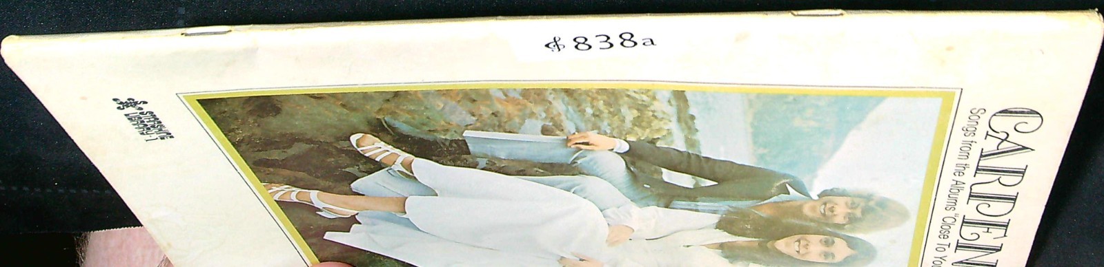Carpenters Close To You Ticket To Ride 1969 Vintage Piano Vocal Music Book 838a