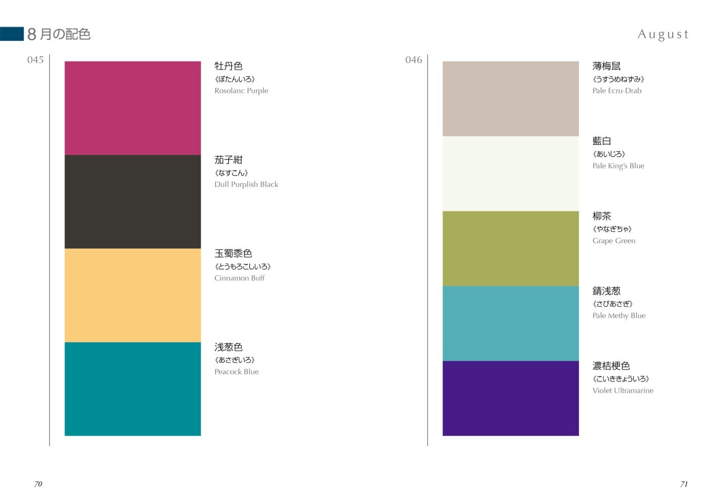 Dictionary of Color Combinations Vol.1 & 2 Japanese style design creative books