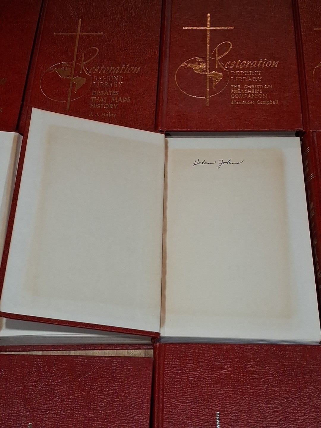 Restoration Reprint Library lot of 22 books religious Theology, Bible