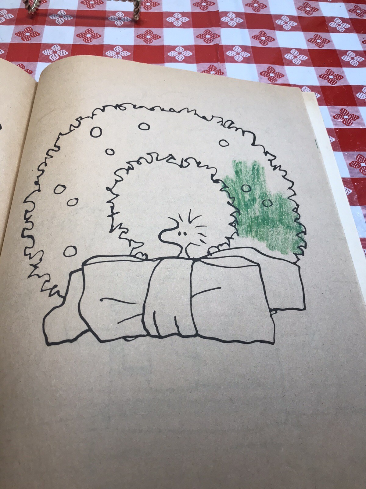 Merry Christmas Snoopy Coloring Book 1979 Used And Some Coloring 11 Inches X 8