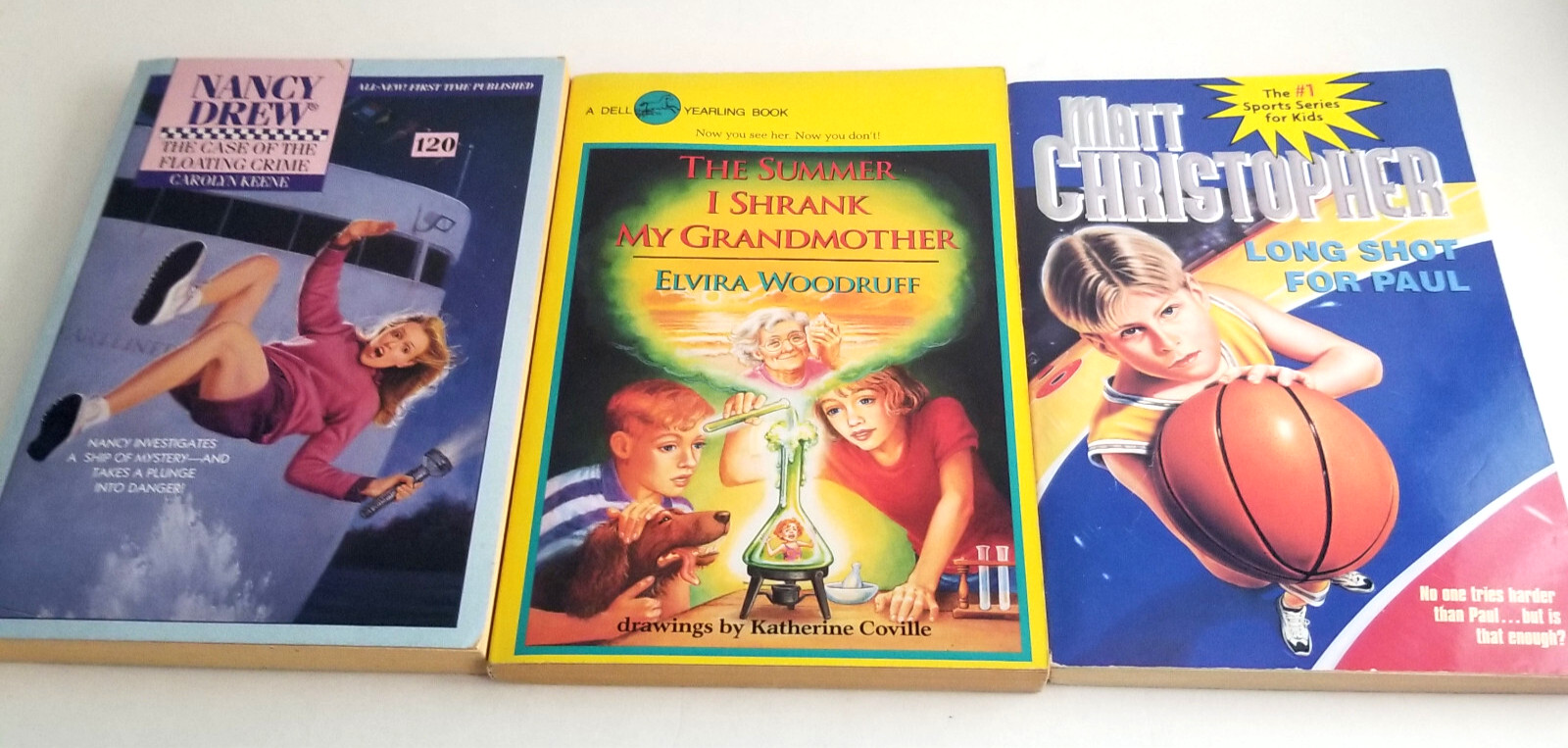 Vintage Lot of 9 Elementary Level Paperback Chapter Books 1970″ to 2000’s B70