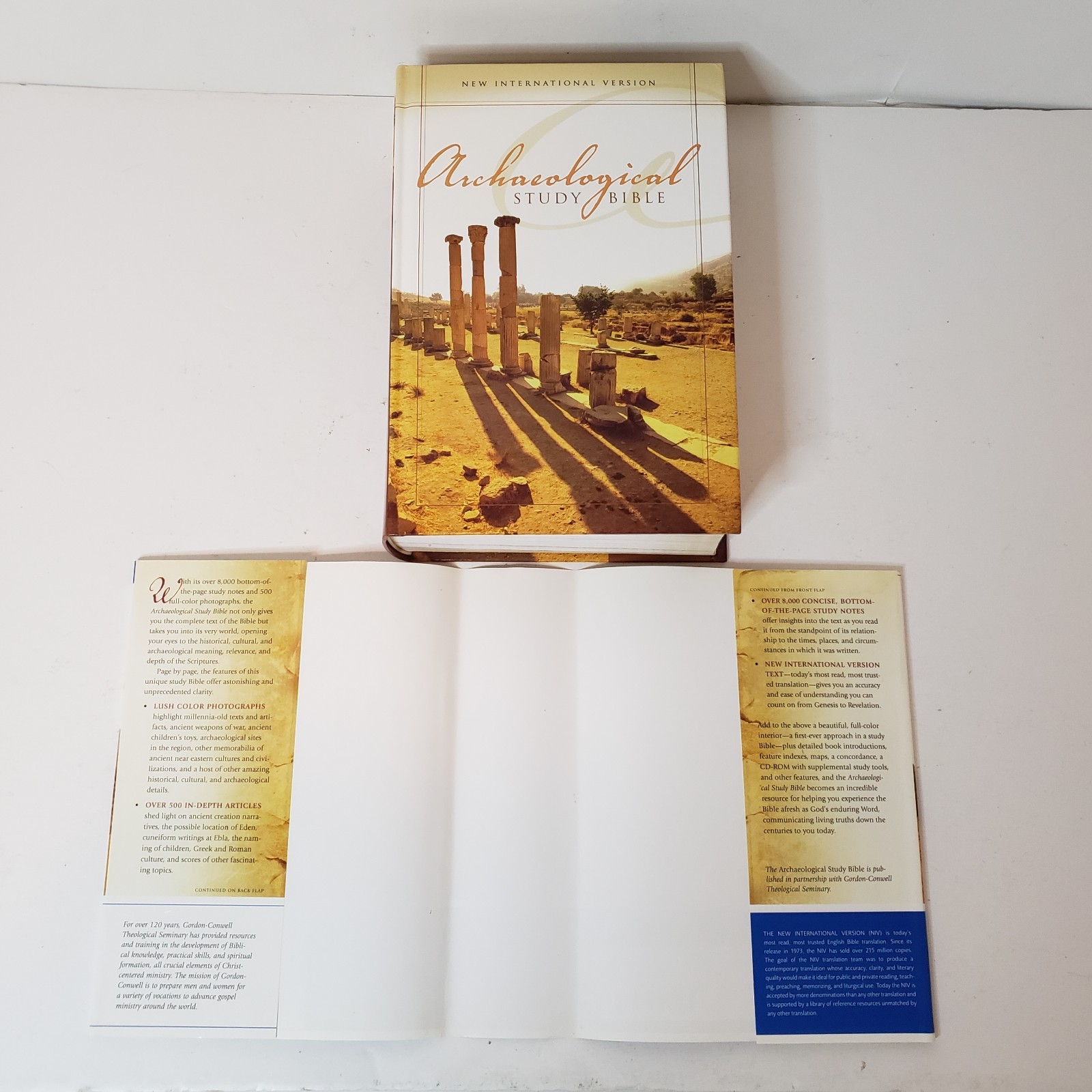 Zondervan Archaelogical Study Bible NIV Hardcover Book W/Software Disc 2005
