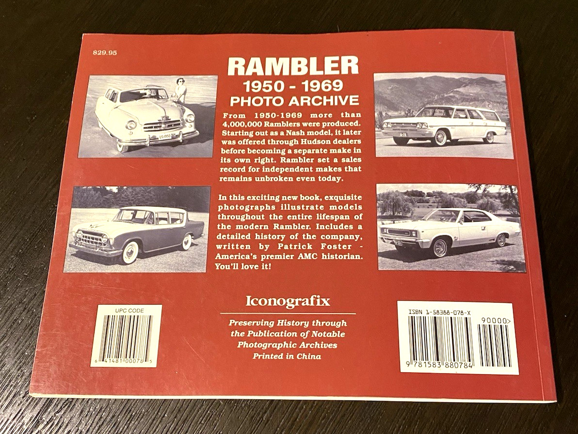 Rambler: 1950-1969 Photo Archive by Patrick K. Foster 2002 Paperback 126 pages