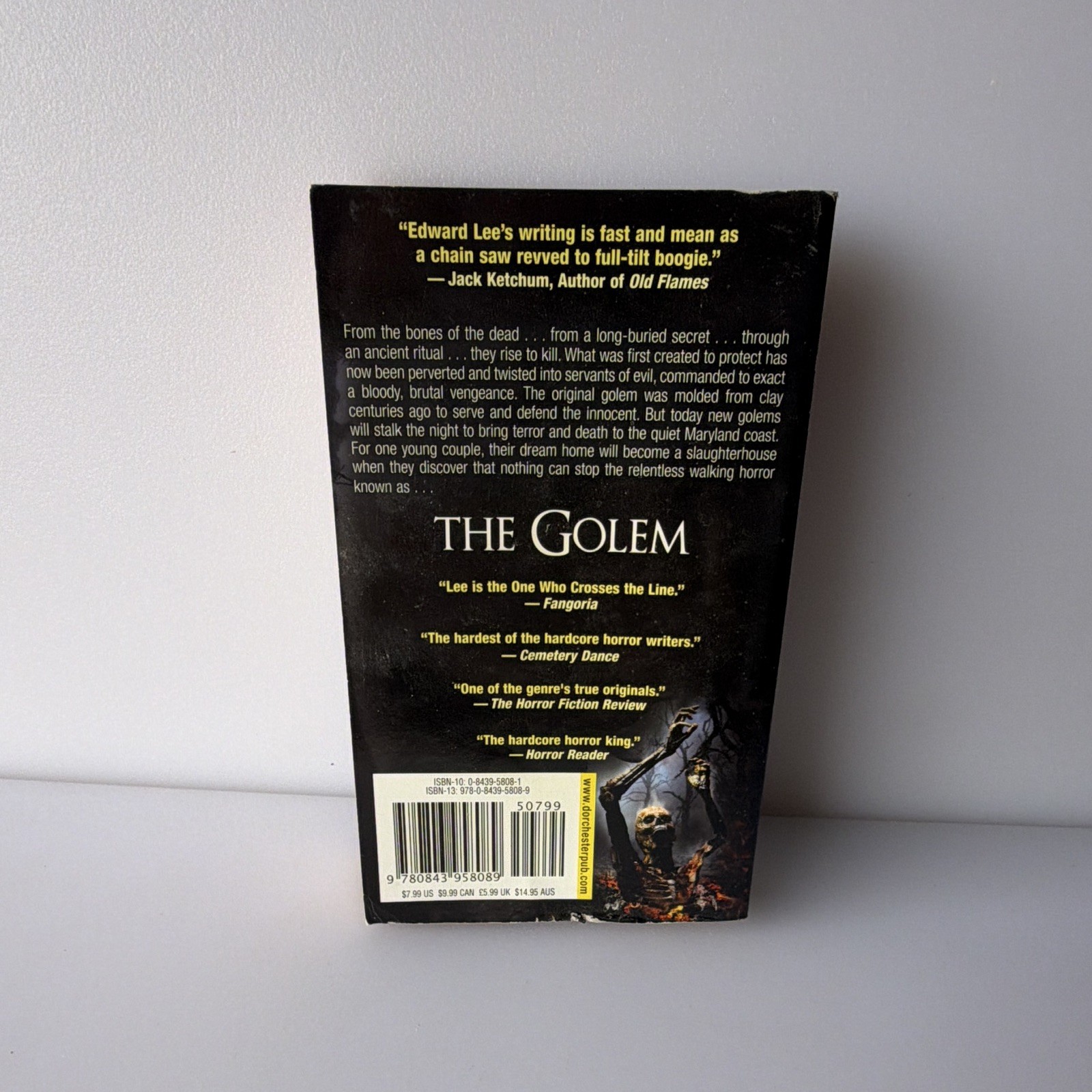 Edward Lee The Golem Trade Paperback 2009 After Dark Horror Fiction Signed