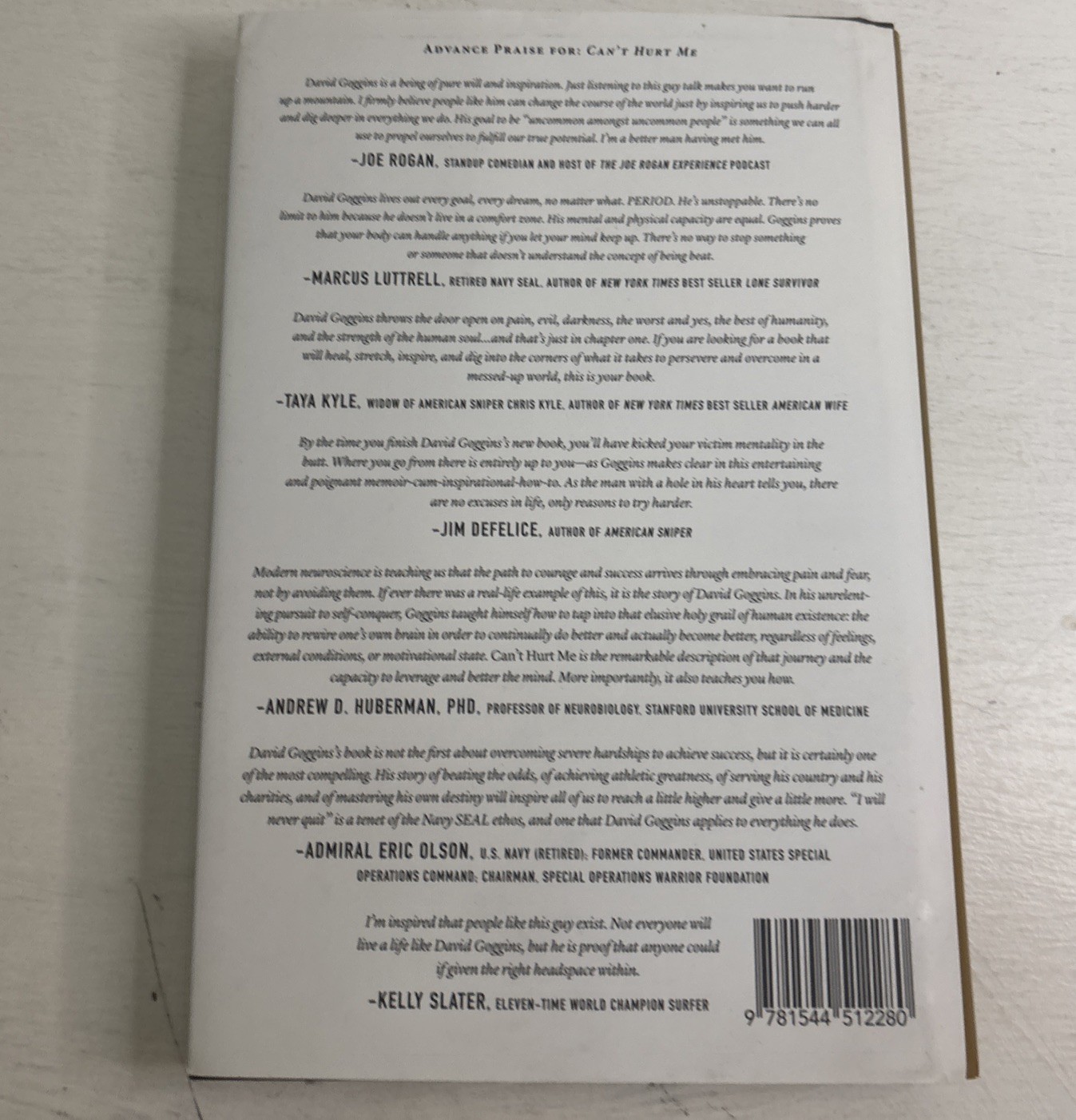 Can’t Hurt Me: Master Your Mind and Defy the Odds by David Goggins…