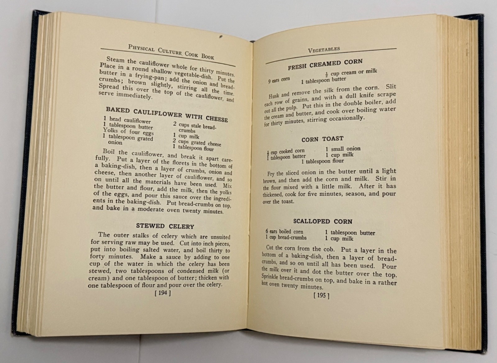 Vintage Physical Culture Cook Book Recipes by Bernarr Macfadden 1926 HC
