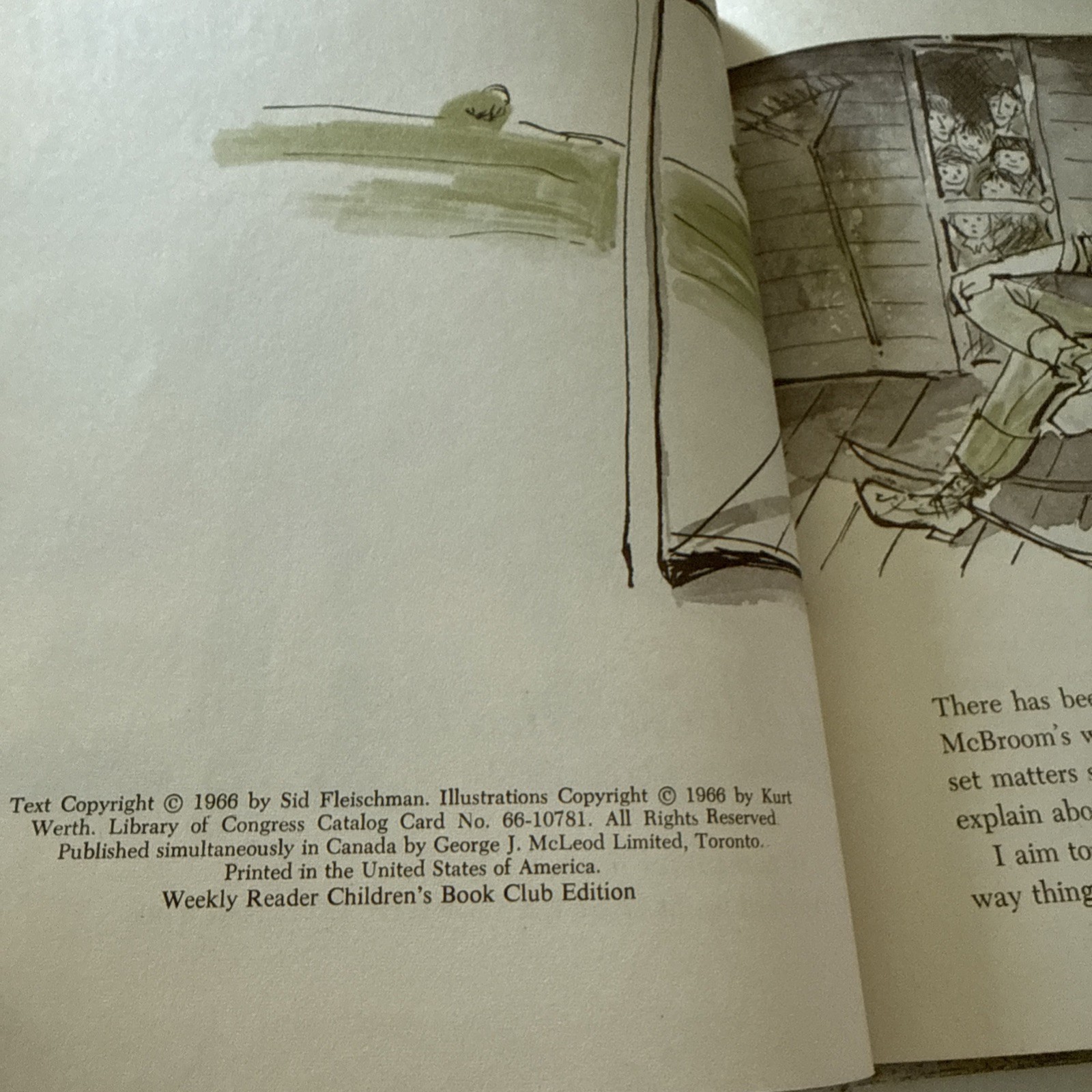 McBroom Tells the Truth Illustrated Hardcover Sid Fleischman