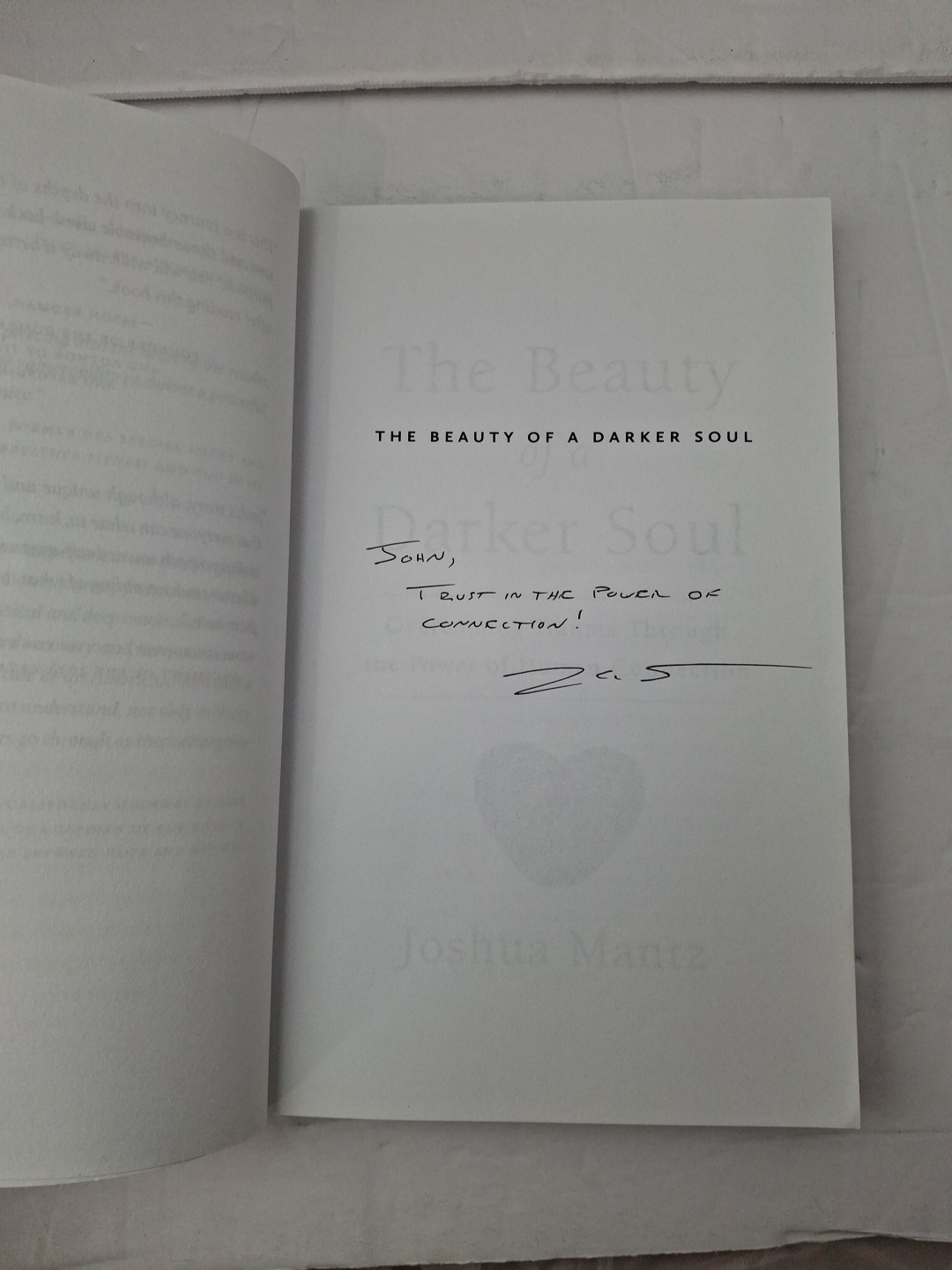 Beauty of a Darker Soul : Joshua Mantz SIGNED