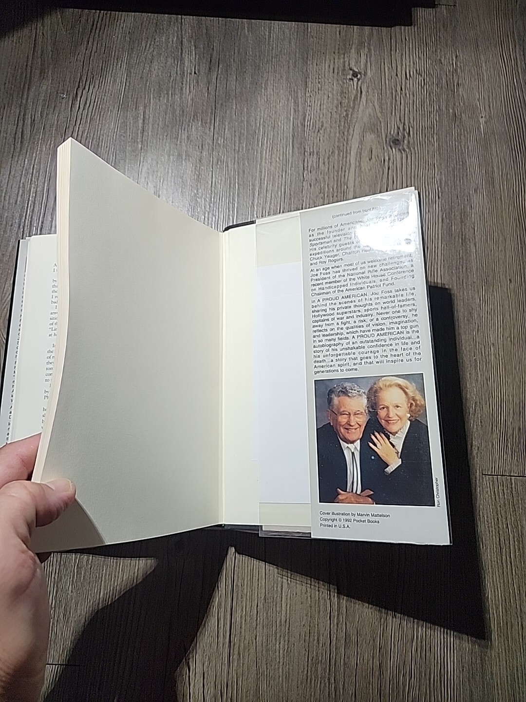 SIGNED 1st Printing First Edition A Proud American By Joe Foss 1992 HC DJ PC