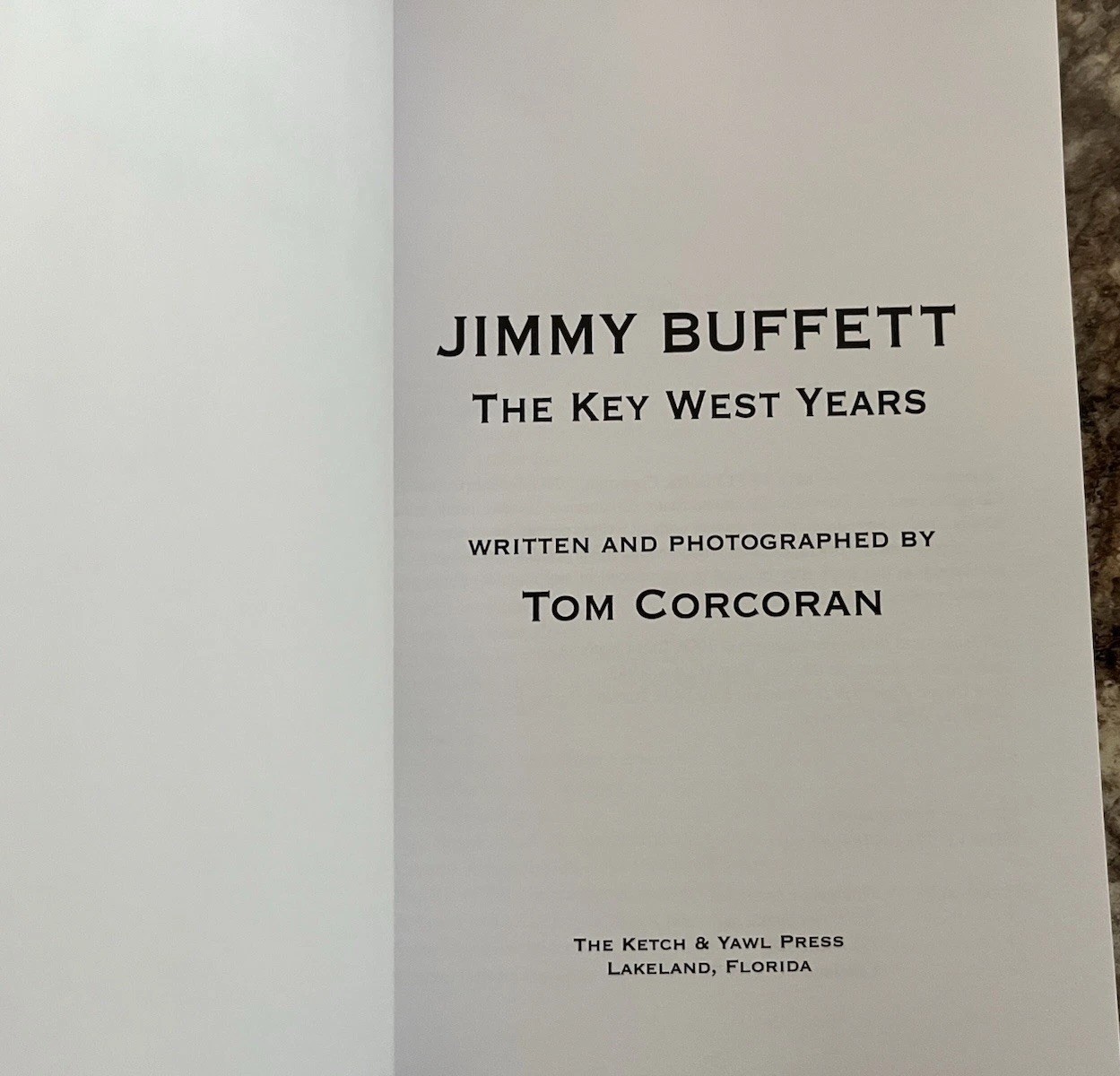 Jimmy Buffett The Key West Years Tom Corcoran Trade Paperback 1st Ed