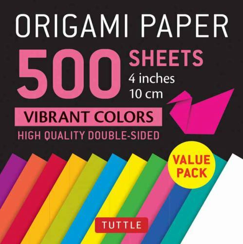 Origami Paper 500 Sheets Vibrant Colors 4 Inch : Tuttle Origami Paper: High-q…