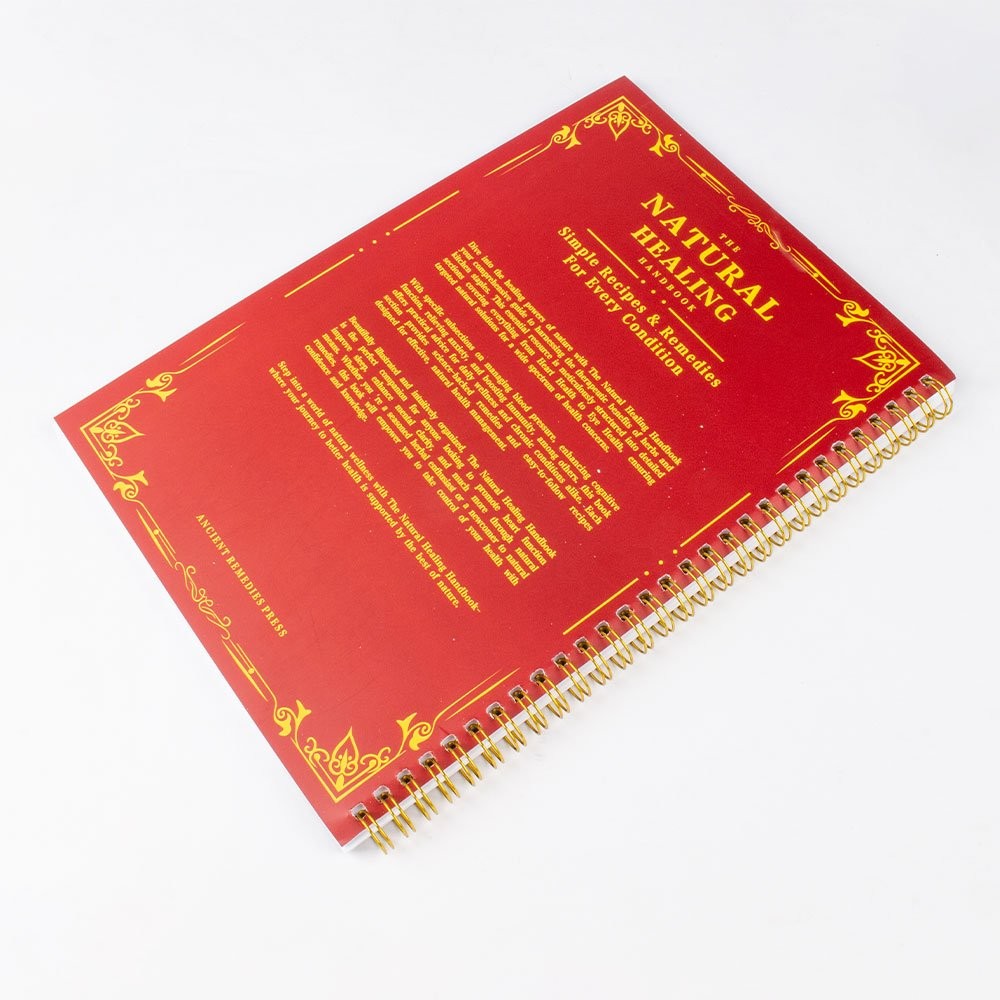 The Natural Healing Handbook, Spiral-Bound Guide for Herbal Remedies and Natural