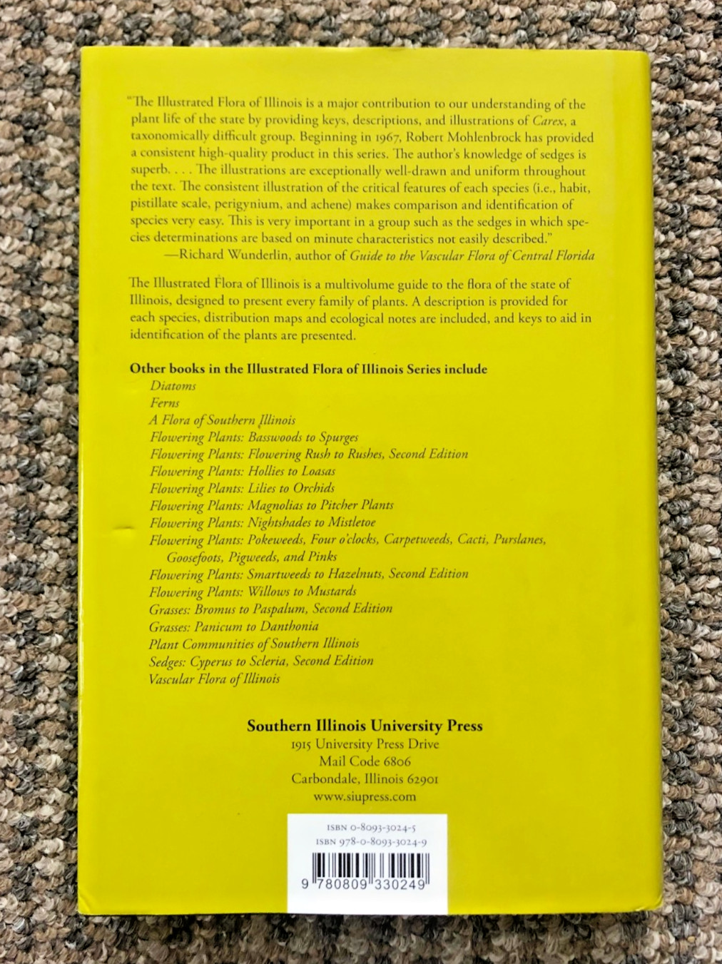 SECOND EDITION “Sedges: Carex,” Vol. 14 in “The Illustrated Flora of Illinois”