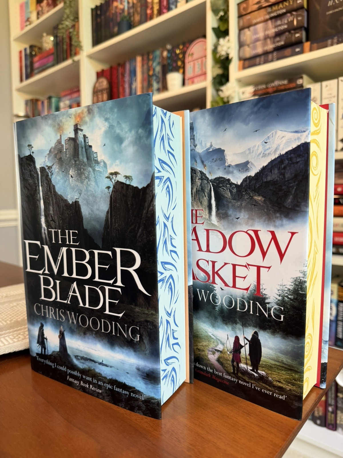 SIGNED Chris Wooding Ember Blade & the Shadow Casket Broken Binding 1st Print