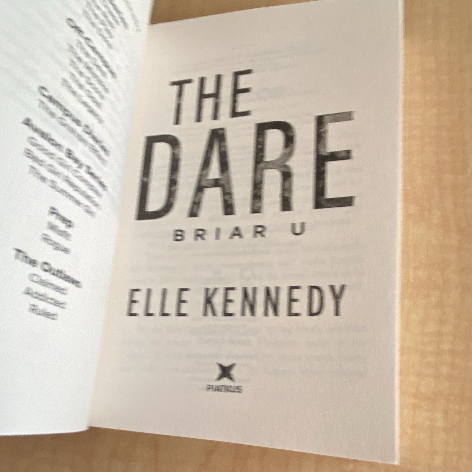 Briar U Set (The Chase, The Risk, The Play, The Dare) by Elle Kennedy, PB