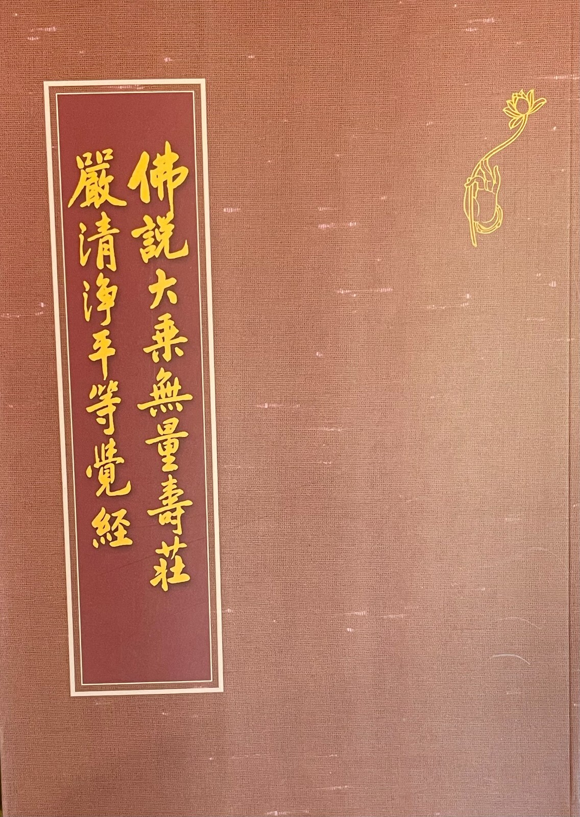 佛說大乘無量壽莊嚴清净平等觉經 – 注音 大開本 B3 10×7.5 in