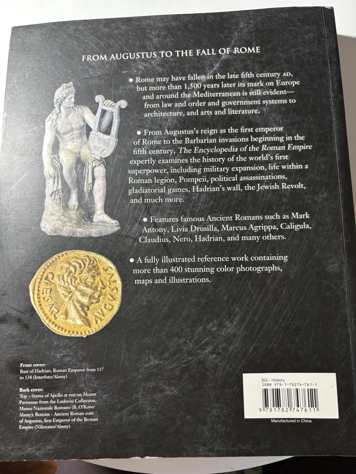 The Encyclopedia Of The Roman Empire 447 Pages 11 Inches Very Nice Condition ￼￼