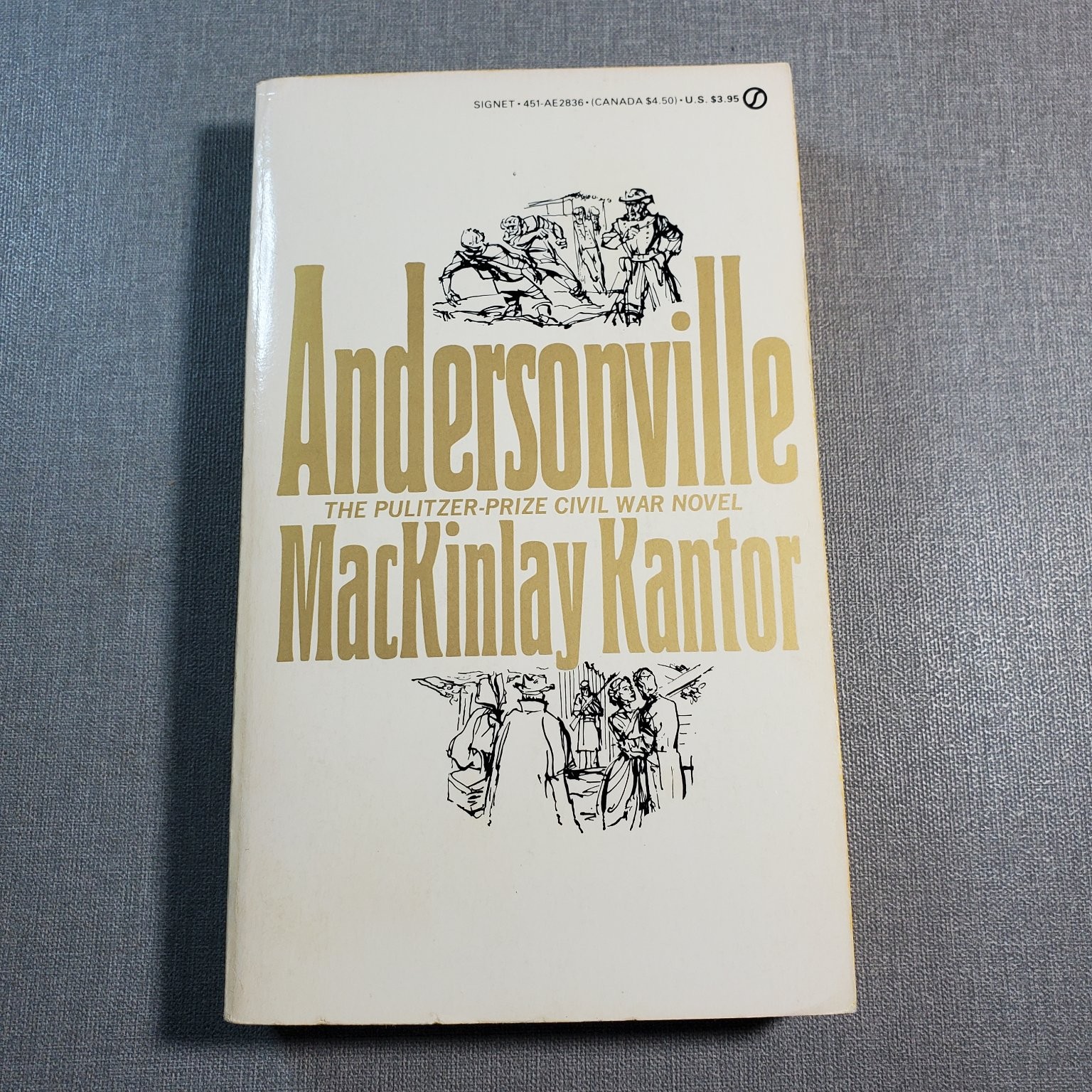 Andersonville MacKinlay Kantor Pulitzer Prize Civil War Novel Signet