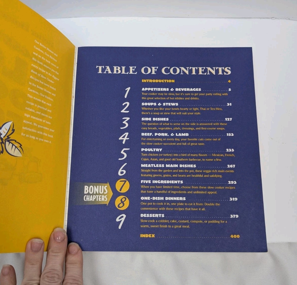 Biggest Book of Slow Cooker Recipes Better Homes & Gardens 416 Pages SC GUC