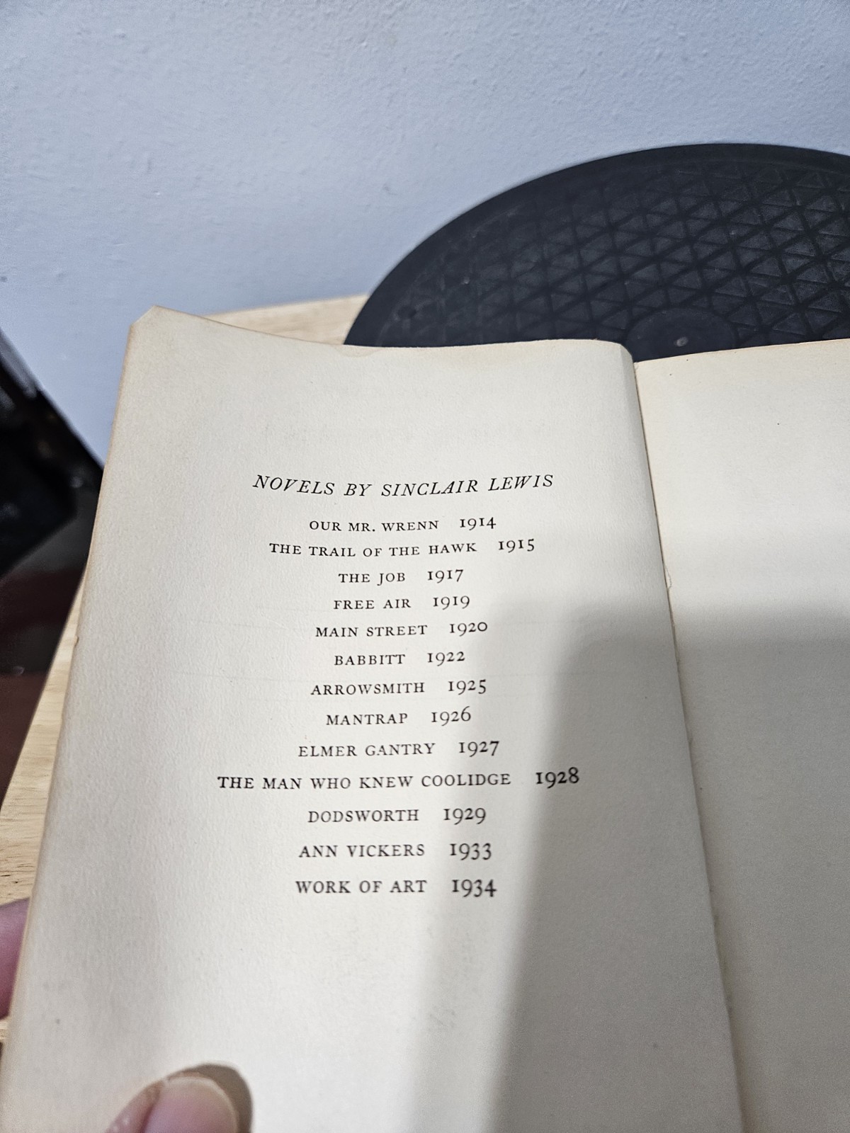 Work Of Art By Sinclair Lewis – Hardcover Ex Library