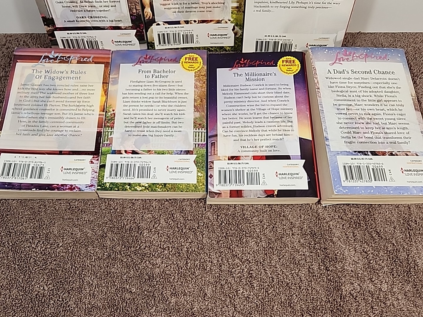Lot of 7 Love Inspired Historical Heart Warming Inspirational see desc for Title