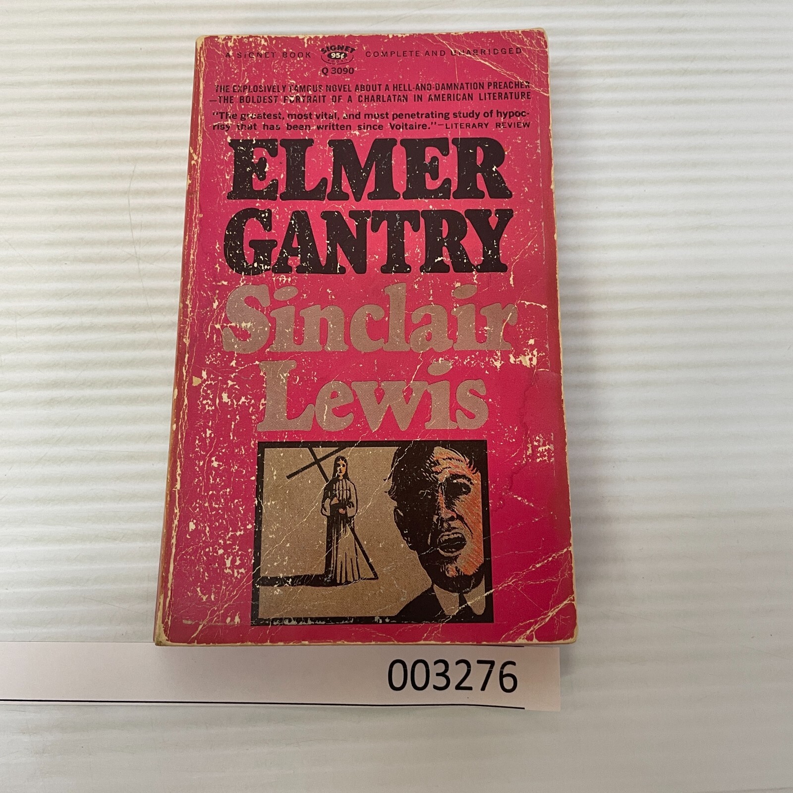 Elmer Gantry Historical Fiction Paperback Book by Sinclair Lewis Signet 1967