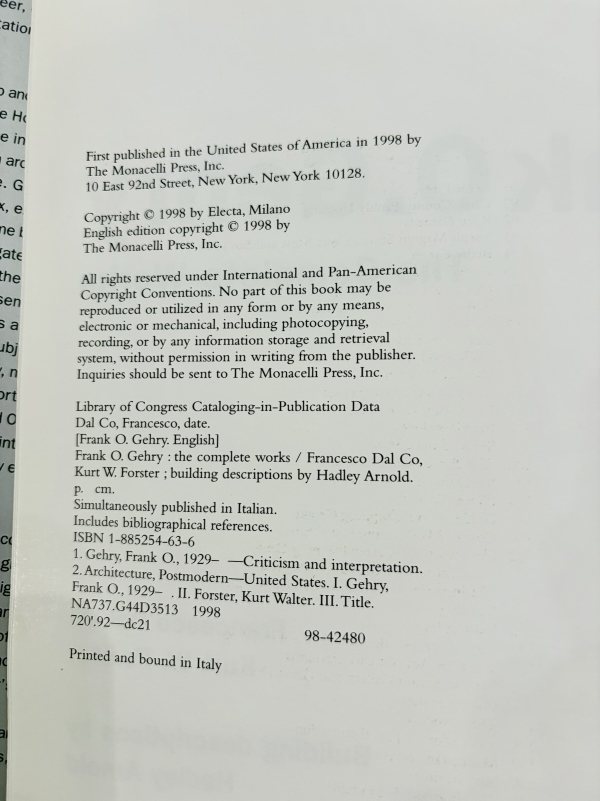 Frank O. Gehry The Complete Works Book Hardcover 614 Pages Architecture Art