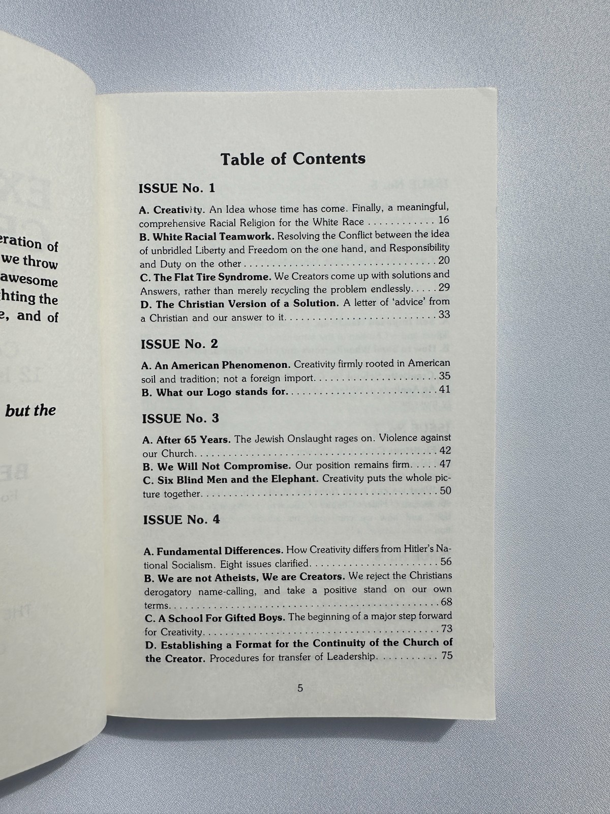 Expanding Creativity: An Idea Whose Time Has Come by Ben Klassen