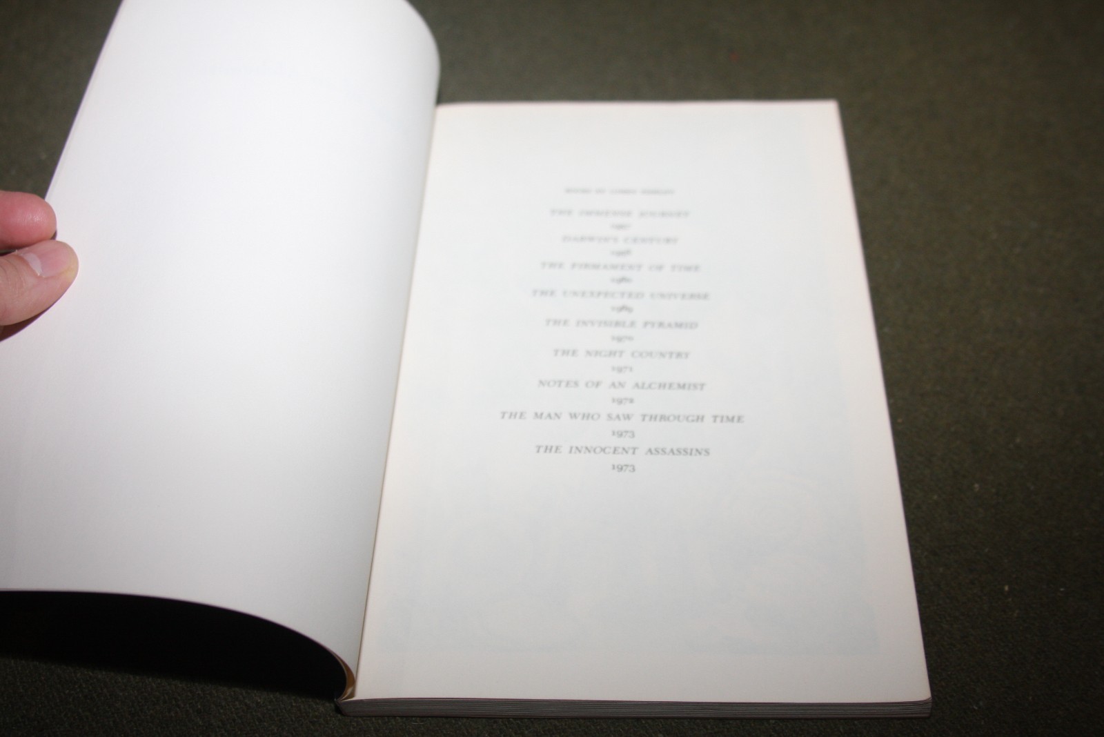 Notes of an Alchemist: Poems by Loren Eiseley 1972 TPB 5th Print Scribner