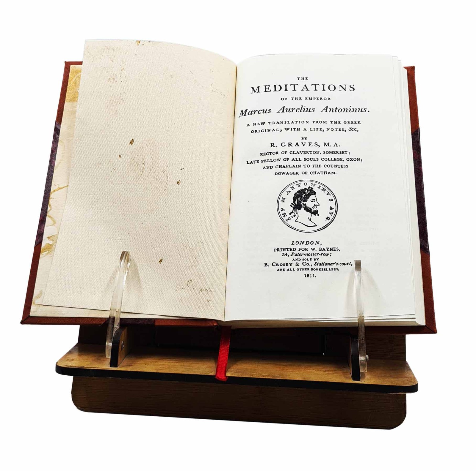 The Meditations Of The Emperor Marcus Aurelius Antoninus. A New [Leather Bound]