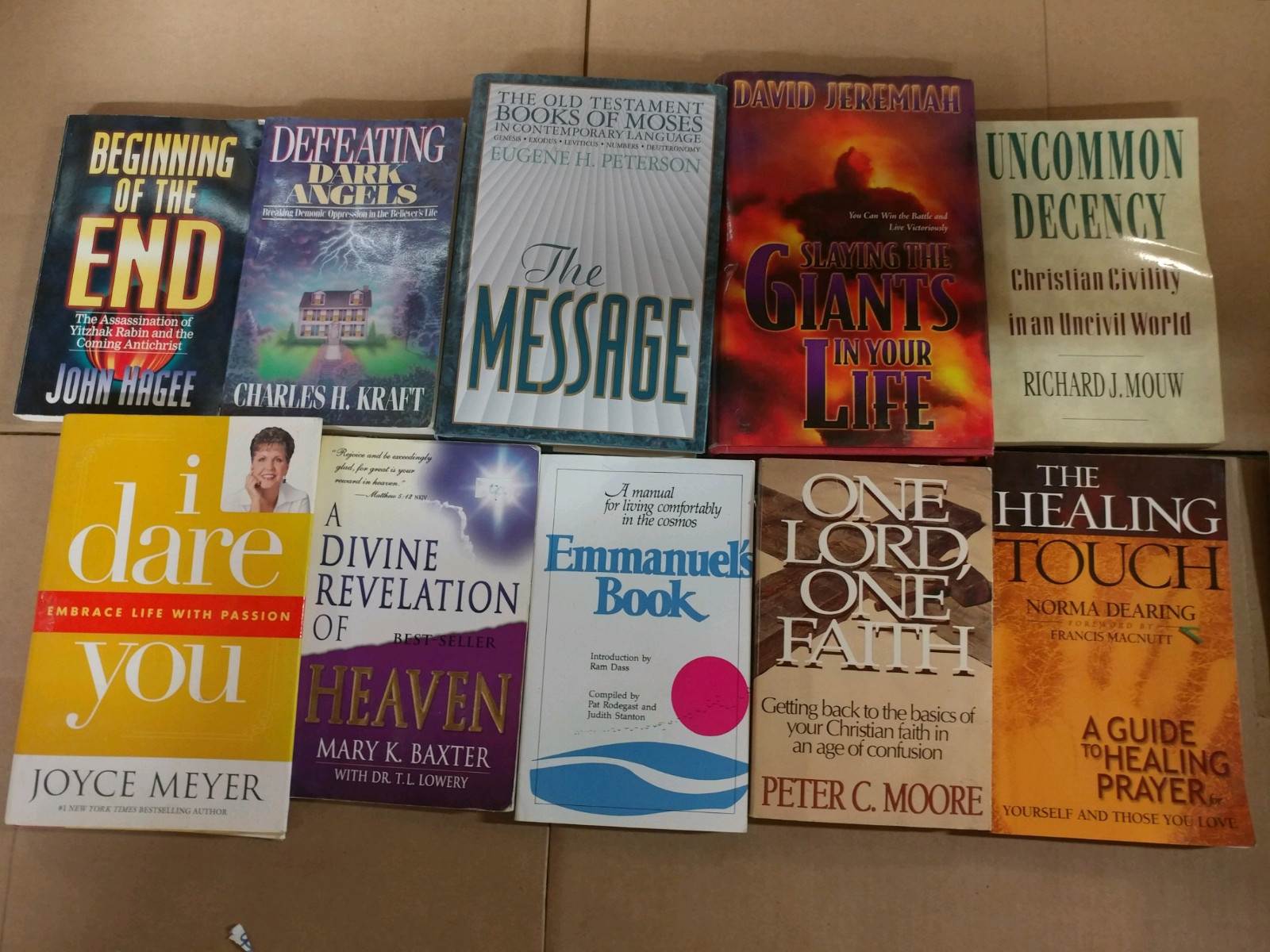 Lot of 5 Pounds LBs Christian Prayer Bible Jesus Theology Pray Books RANDOM*MIX