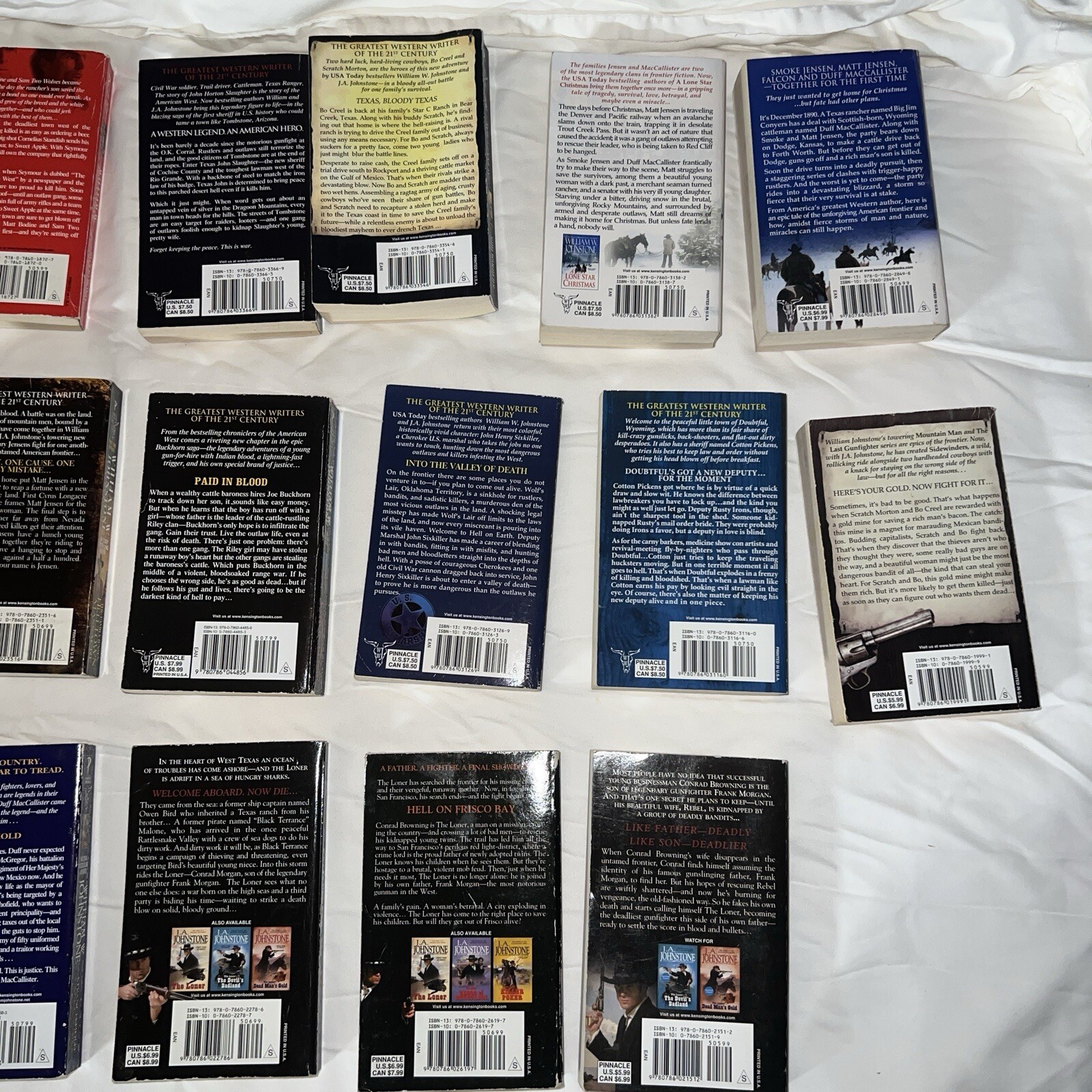 William W. Johnstone Western Paperback Books Multiple Titles Reading Lot Of 20