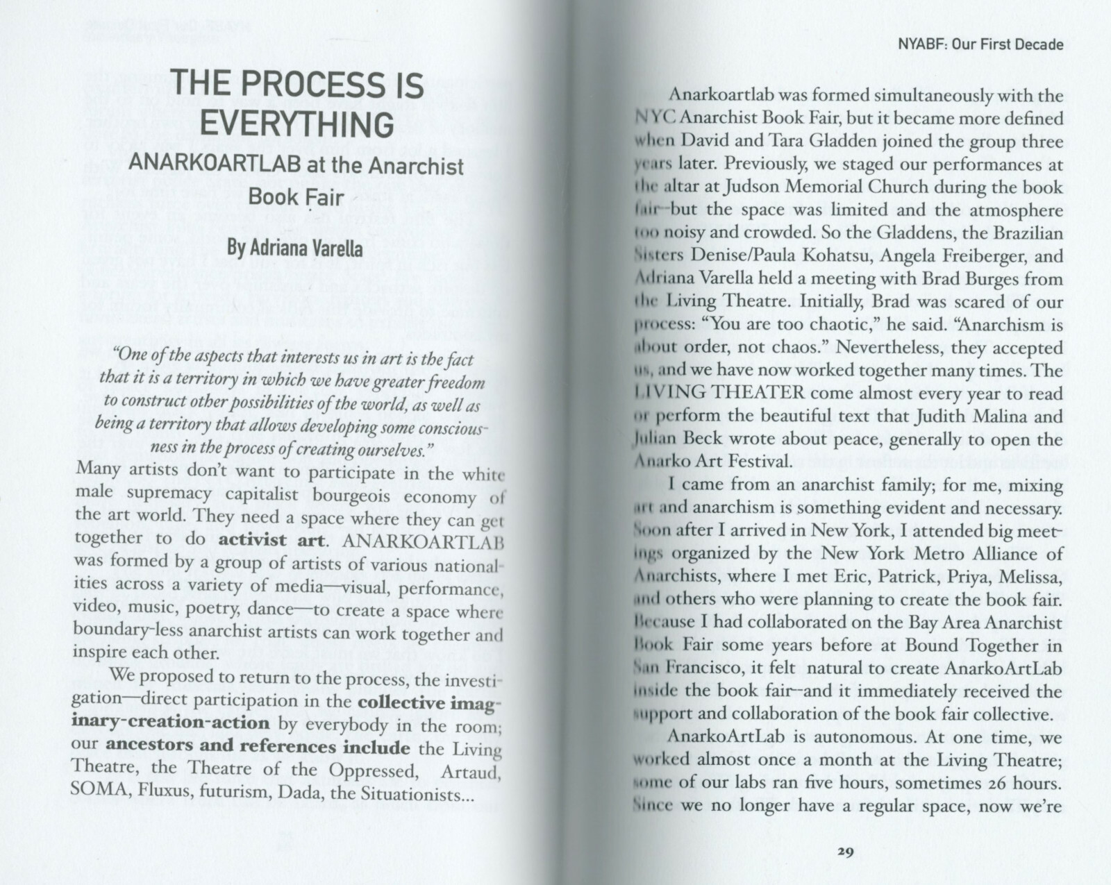 Incendiary Thoughts: The New York City Anarchist Book Fair: Our First Decade