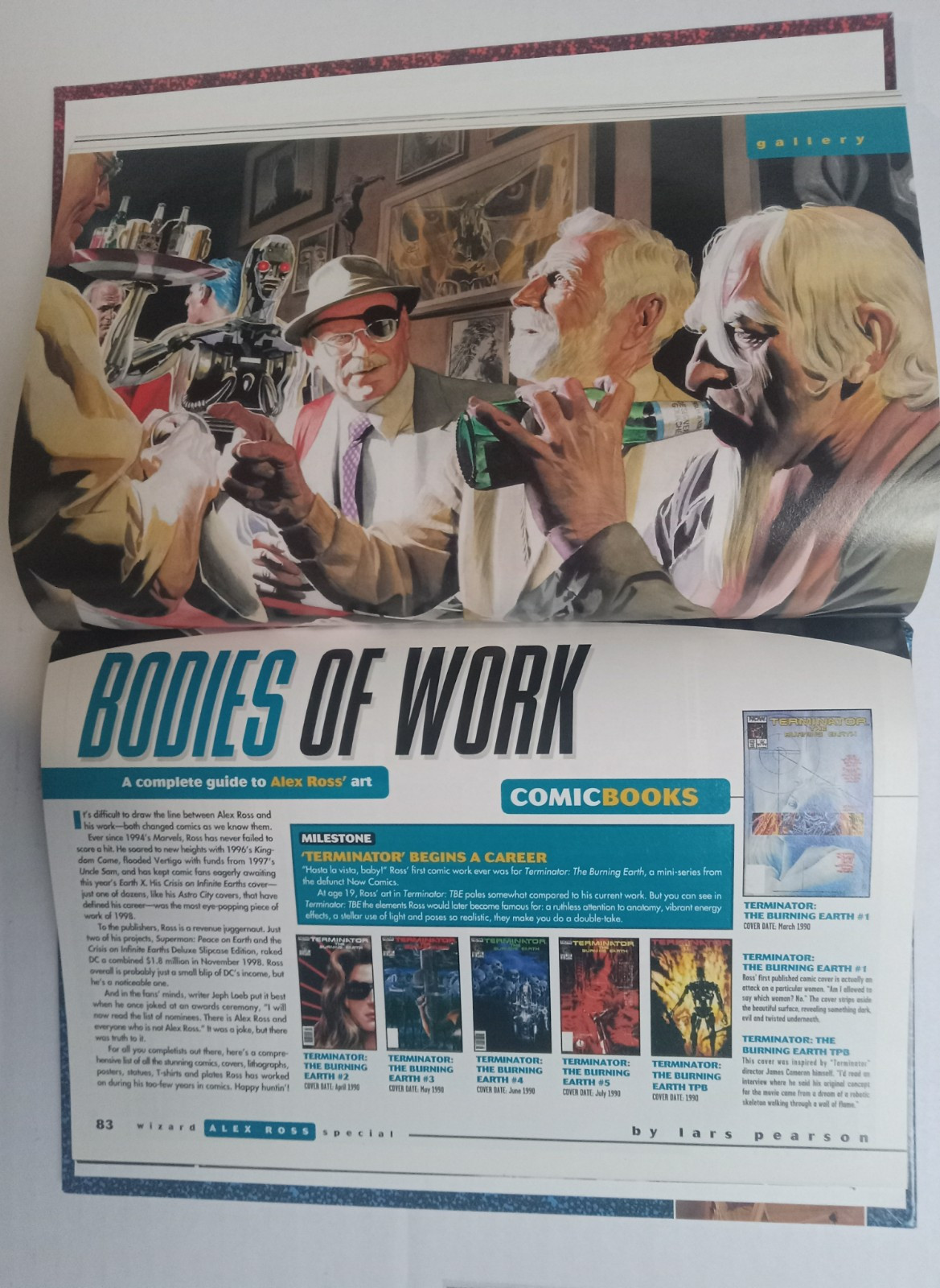 Wizard Alex Ross Wizard Millennium Edition (1999) Hardcover Book & Open Space #0